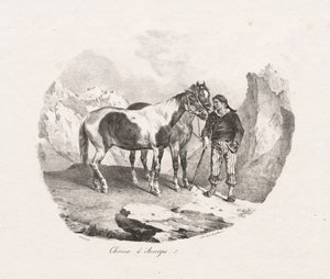 Auvergne Atları, 1822. by Theodore Gericault