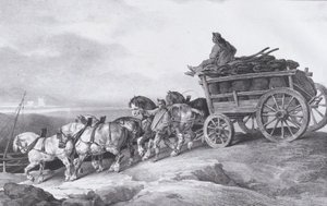 Kömür Vagonu [sic.] Atların Çizdiği, 1822. by Theodore Gericault