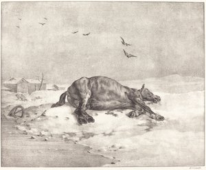 ölü at by Theodore Gericault