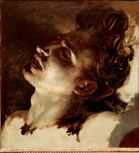 Ölü bir genç adamın başı Resim Jean Louis Theodore Gericault (1791-1824) 19. yüzyıl Güneşi. 31x33 cm Rouen, Güzel Sanatlar Müzesi by Theodore Gericault