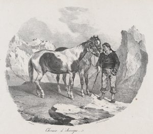Auvergne Atları, 1822. by Theodore Gericault