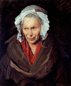 La Hyene de la Salpetriere veya kıskançlığın tek delisi Akıl hastalığından muzdarip yaşlı bir kadının portresi by Theodore Gericault
