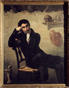 Stüdyosunda bir sanatçının portresi Resim Theodore Gericault (1791-1824) 19. yüzyıl Güneşi. 1,47x1,14 m. by Theodore Gericault