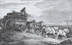 Kömür Arabası [sic.], 1821. by Theodore Gericault