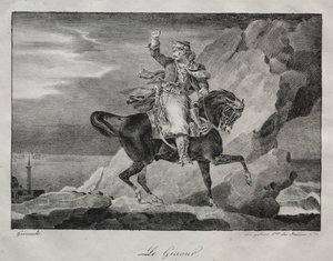 Giaour, 1820. by Theodore Gericault