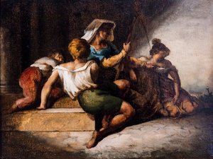 Yoksul Aile by Theodore Gericault