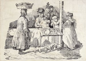 Uyuyan Balık Satıcısı, by Theodore Gericault