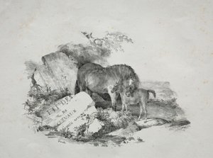 Kısrak ve tayı by Theodore Gericault