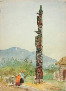 Kuzgun Totem Direği, ca. 1880-1914.
