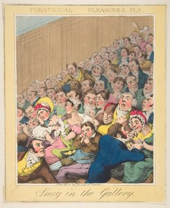 Teatral Zevkler, Snug in the Gallery, Levha 3, yakl. 1835. by Theodore Lane