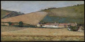 Tepeler Arasında Bir Çiftlik, Giverny, 1887 dolayları by Theodore Robinson