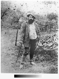 Claude Monet bahçesinde, 1880 (gümüş baskı)