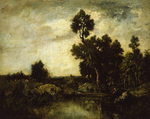 Manzara, c.1850 by Pierre Etienne Theodore Rousseau