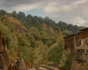 Auvergne kırsalı by Theodore Rousseau