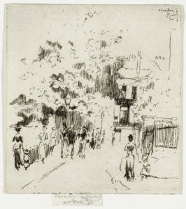 Banka Tatili, Beaufort Caddesi Köşesi, Chelsea by Theodore Roussel