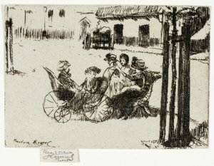 Küçük Kızlar ve Bebek Taşıyıcıları, Chelsea Dolgusu by Theodore Roussel