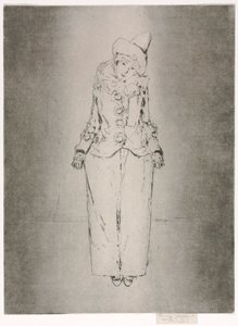Pierrot ve Pied, Lady AC'nin Portresi by Theodore Roussel