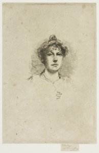 Bayan Edith Austin'in Portresi by Theodore Roussel