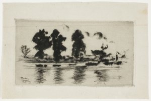 Thames, Akşam by Theodore Roussel