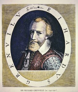 Sir Richard Grenville (renkli taş) by Theodore de (after) Bry
