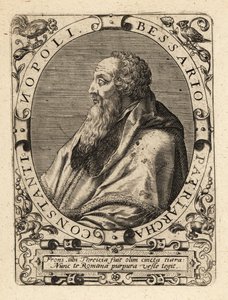 Basilios Bessarion, Konstantinopolis Patriği. by Theodore de Bry