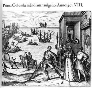 Christopher Columbus ve Pinzon kardeşler, Yeni Dünya için 03/08/1492