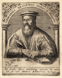 Conrad Gessner, İsviçreli doktor by Theodore de Bry