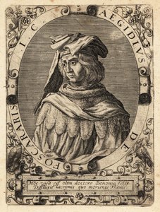 Egidio Foscherari, d.1289, İtalyan hukukçu. by Theodore de Bry