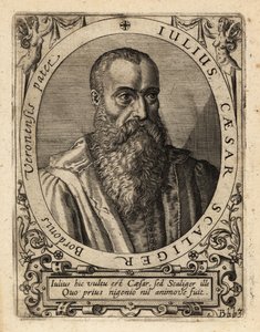 Giulio Cesare della Scala, İtalyan bilim adamı. by Theodore de Bry
