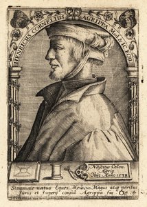 Heinrich Cornelius Agrippa von Nettesheim, Alman bilge. by Theodore de Bry