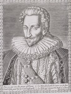 Henri IV (1553-1610) Navarre Kralı olarak, 1589 by Theodore de Bry