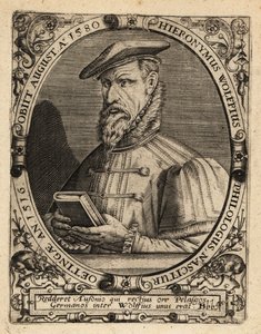 Hieronymus Wolf, Alman tarihçi by Theodore de Bry
