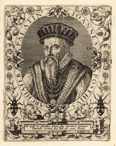 Johannes Posth, Alman hümanist ve doktor by Theodore de Bry