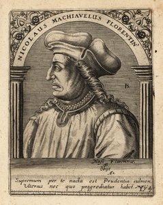 Machiavelli, İtalyan diplomat. by Theodore de Bry