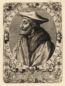Paolo Giovio, İtalyan doktor. by Theodore de Bry
