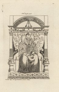 Vitray pencereden İngiltere Kraliçesi I. Elizabeth. by Theodore de Bry