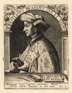 Sebastian Brant, Alman hümanist ve hicivci. by Theodore de Bry