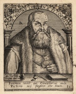 Simon Pistoris Genç, Alman hukukçu. by Theodore de Bry