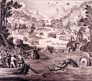 Sir Walter Raleigh: Johann Ludwig Gottfried tarafından 'Newe Weld un Americanische Historien'den Guyana'nın Büyük, Zengin ve Güzel İmparatorluğunun Keşfi, 1631