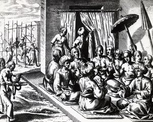 Theodor de Bry (1528-1598) tarafından Bantam, Java Adası