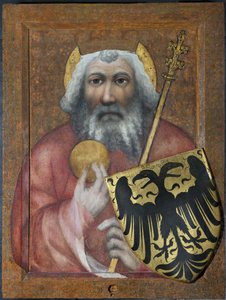 Charlemagne - Büyük Charles, Frankların Kralı - Prag Theodoric (aktif ca 1360-1380). Paneldeki sıcaklık by Theodoricus of Prague