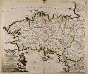 Ducatus Britanniae tabula cum omnibus suis provinciis nova descriptio by Theodorus Danckerts