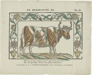 De bekraste os (nesne üzerindeki başlık) by Theodorus Johannes Wijnhoven Hendriksen
