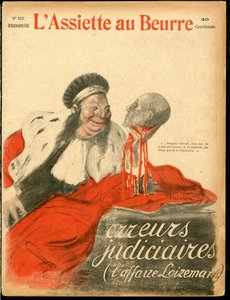 “L’Plate au beurre””, 129 numara, Renklerde Hicivli Kapak by Théophile Alexandre Steinlen