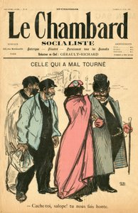 “Le Chambard Socialiste”, 28 numara, Renklerde Hiciv, Kapak by Théophile Alexandre Steinlen