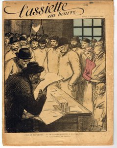 “Tereyağı Tabağı” 1 Numaralı, Renkli Hicivli Kapak by Théophile Alexandre Steinlen