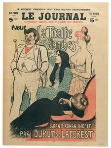 Jean-Louis Dubut de Laforest'in (1853-1902) 'La Traite des Blanches'ı, 'Le Journal' kapağı, 19. yüzyılın sonu (renkli litho) by Théophile Alexandre Steinlen
