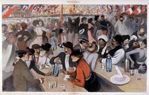14 Temmuz Bayramı, Steinlen, n.d. v. 1902 by Théophile Alexandre Steinlen