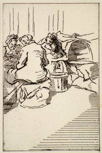 Oturan Üç Kadın, 20. yüzyıl (gravür)