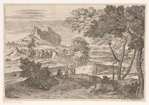 Rakamlar ve tavşanlar ile Arcadian manzara Suite de Paysages (dizi başlığı)